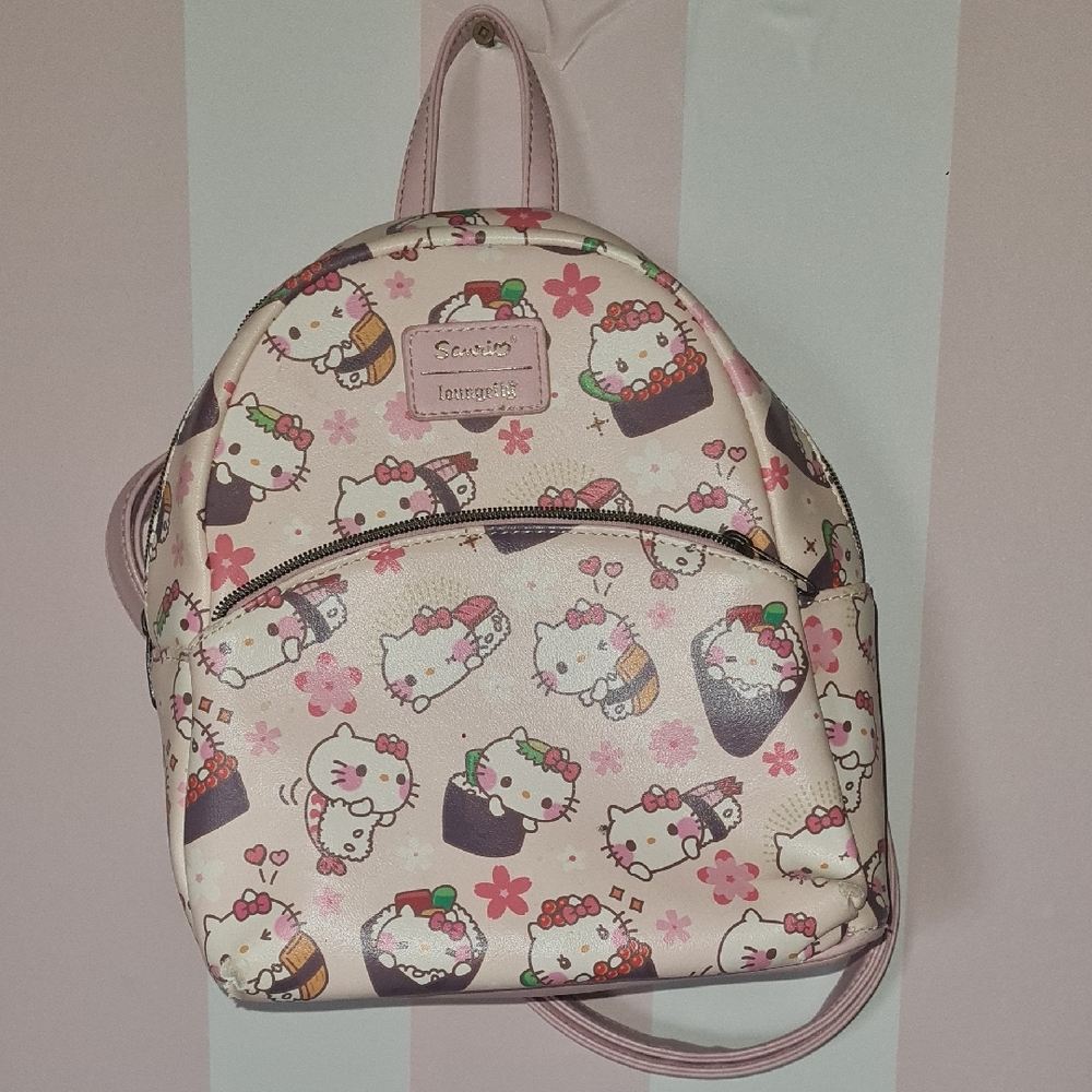 Hello Kitty Pink Floral Mini Backpack